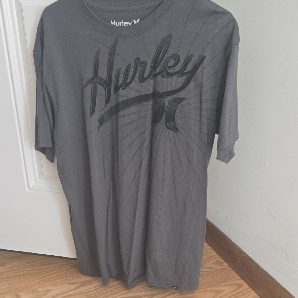 Hurley Men's Charcoal Graphic Tee